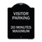 Signmission Visitor Parking Visitor Parking 20 Minutes Maximum Heavy-Gauge Alum, 18" L, 24" H, BS-1824-22728 A-DES-BS-1824-22728 - alternate 1